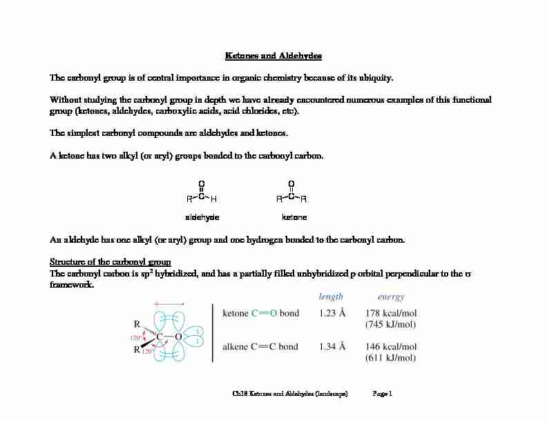 [PDF] Ch18 Ketones and Aldehydes (landscape) - Rutgers