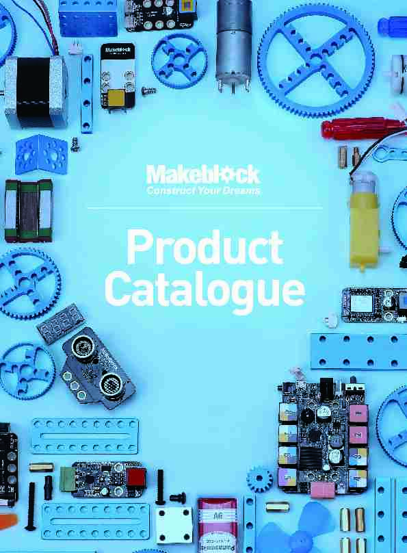 Makeblock Product Catalogue