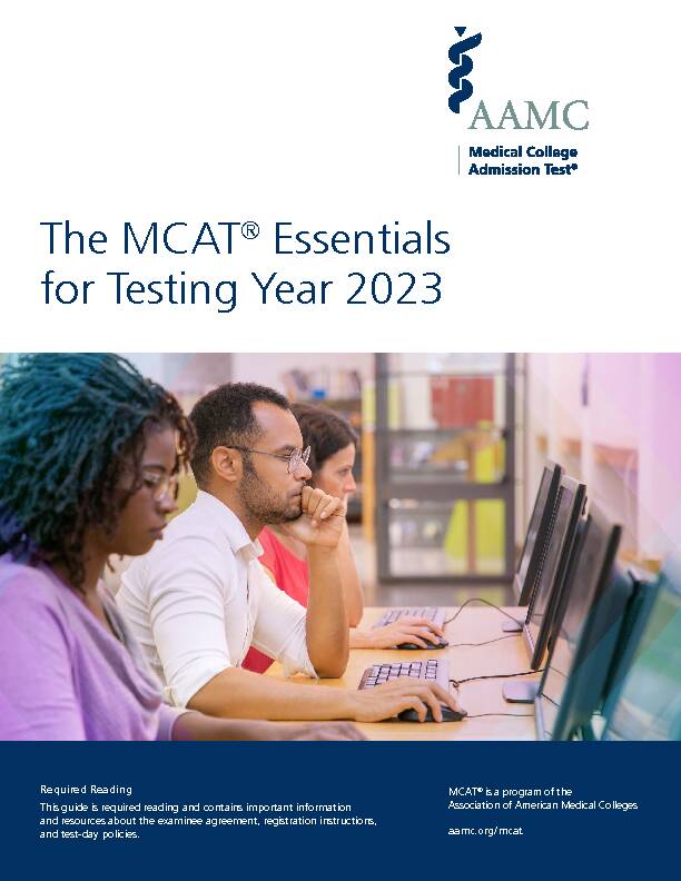 The MCAT® Essentials for Testing Year 2022