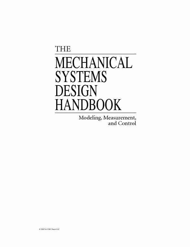 [PDF] THE MECHANICAL SYSTEMS DESIGN HANDBOOK