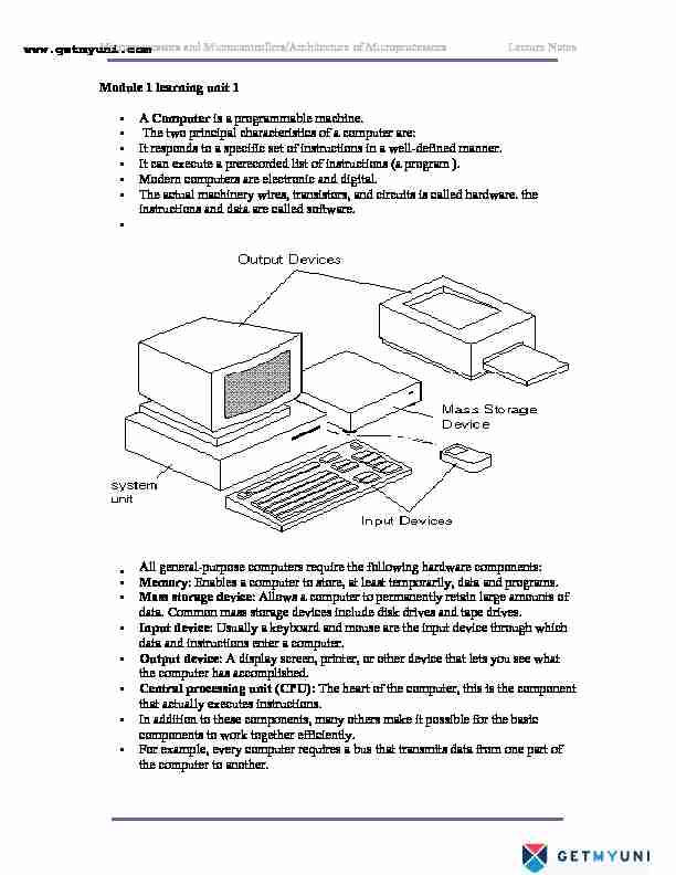 [PDF] 8085 Microprocessor