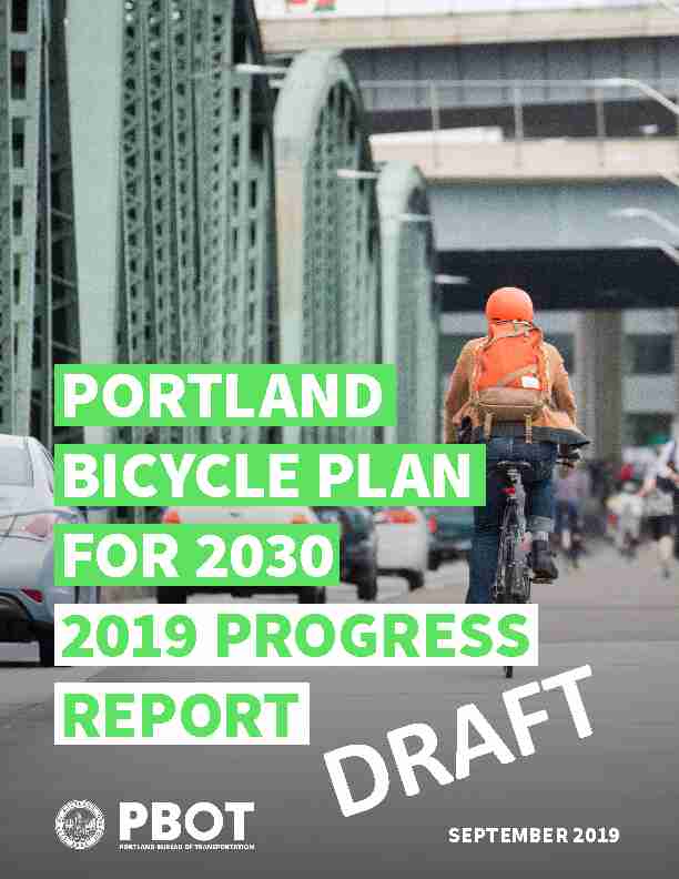 [PDF] PORTLAND BICYCLE PLAN FOR 2030 2019  - Portland Mercury