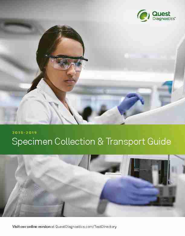 Specimen Collection & Transport Guide