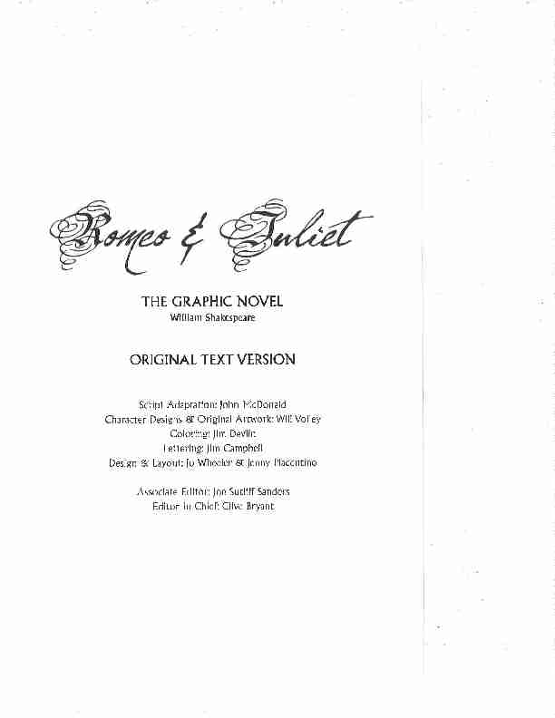 [PDF] Romeo & Juliet: The Graphic Novel