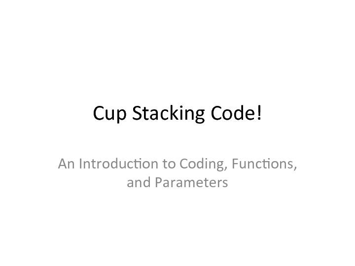 [PDF] Cup Stacking Code!