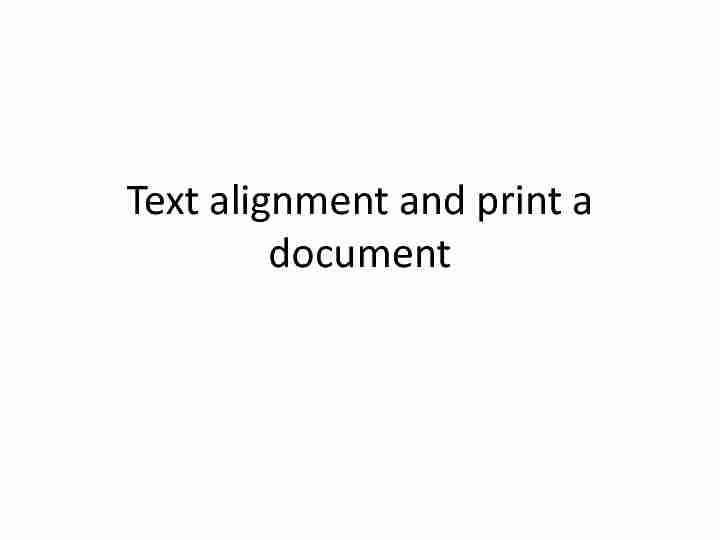 [PDF] Text alignment