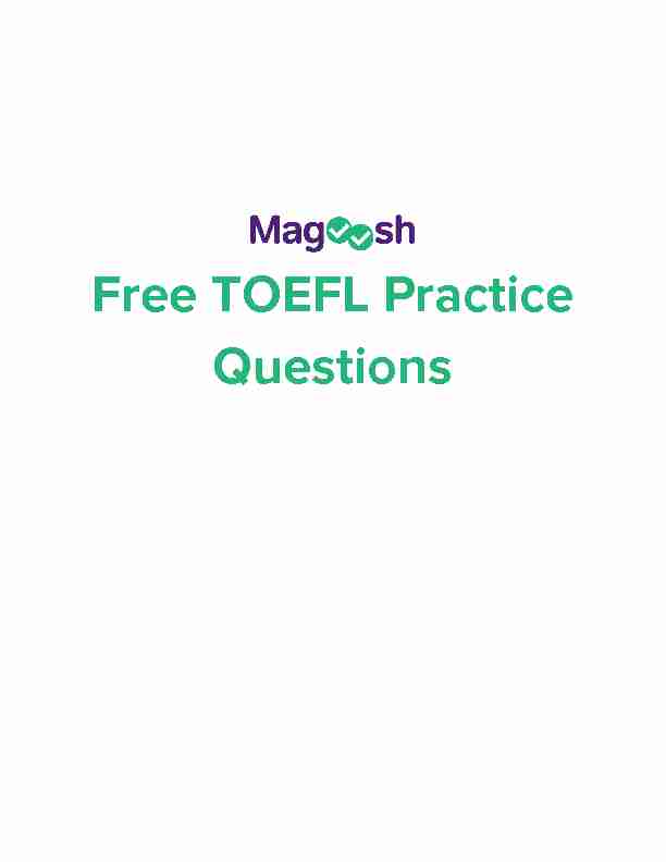 [PDF] Free TOEFL Practice Questions - Northern Marianas College