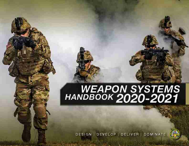 Weapon Systems Handbook 2020-2021
