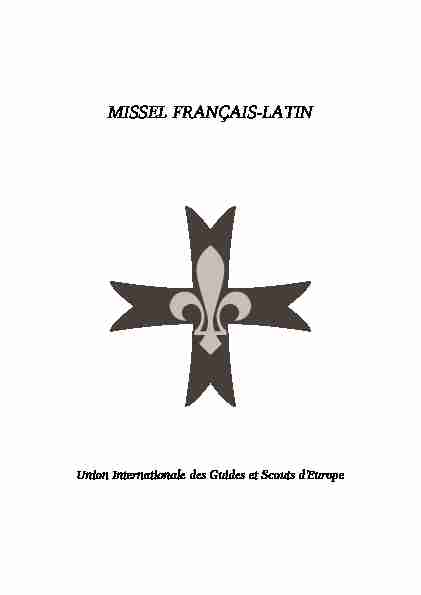 MISSEL FRANÇAIS-LATIN
