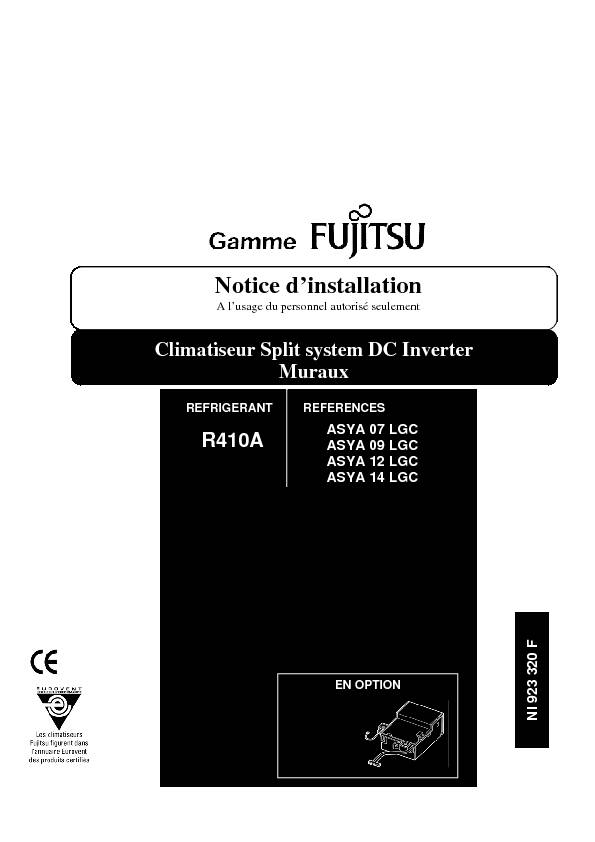 [PDF] atlantic fujitsu notice d installationpdf - forum Climatisation