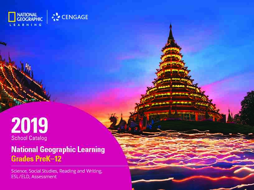 [PDF] National Geographic Learning Grades PreK–12 - Cengage Asia