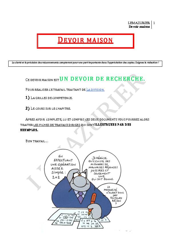 [PDF] DEVOIR MAISON