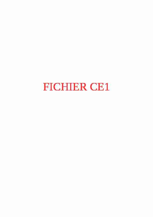 FICHIER CE1