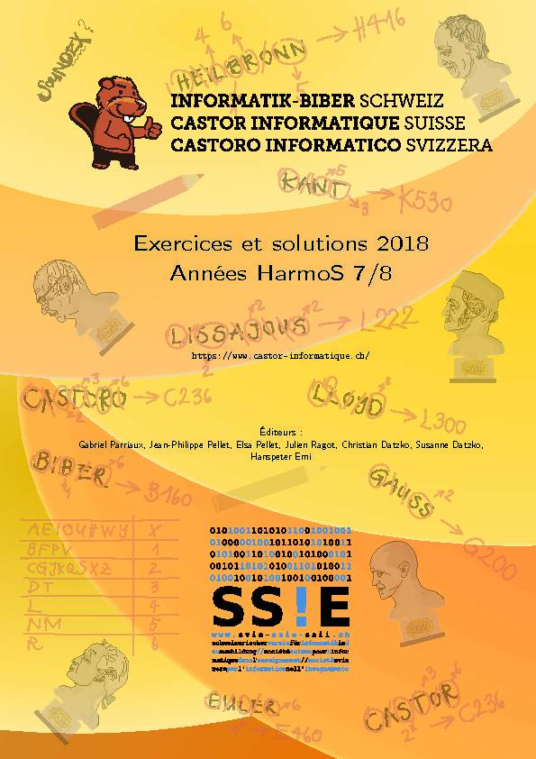 Exercices et solutions 2018– Années HarmoS 7/8