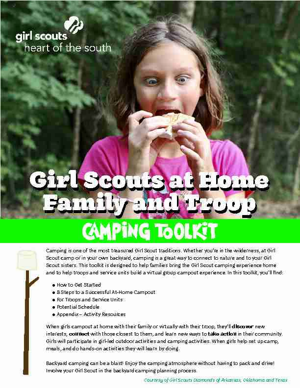 Family and Troop Camping Toolkit