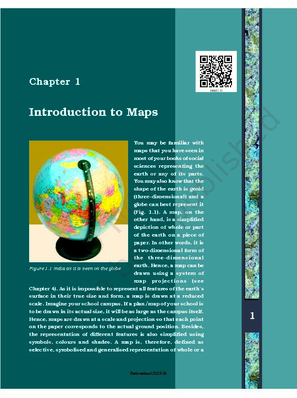 [PDF] Introduction to Maps - NCERT