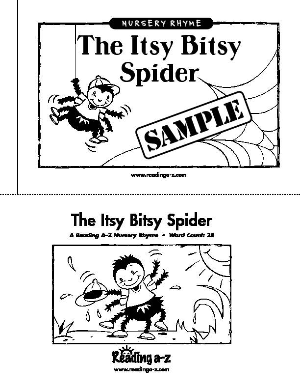 [PDF] The Itsy Bitsy Spider - Reading A-Z
