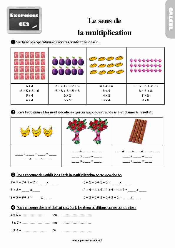 [PDF] Le sens de la multiplication