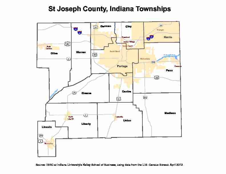 St Joseph County Indiana Townships