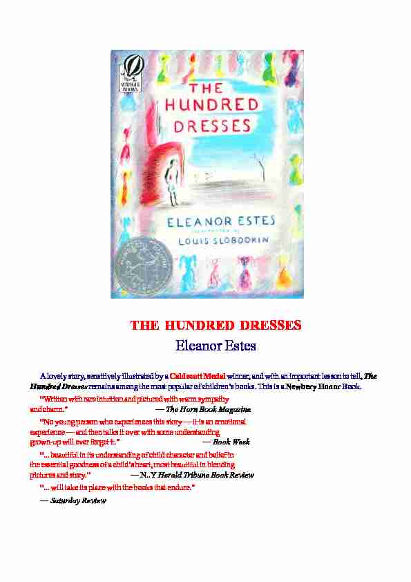 the hundred dresses - Eleanor Estes