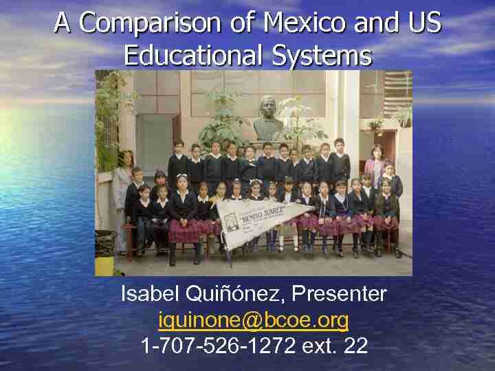[PDF] A Comparison of Mexico and US Educational Systems