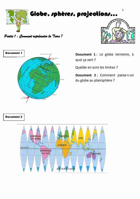 [PDF] Globe, sphères, projections - IREM Clermont-Ferrand
