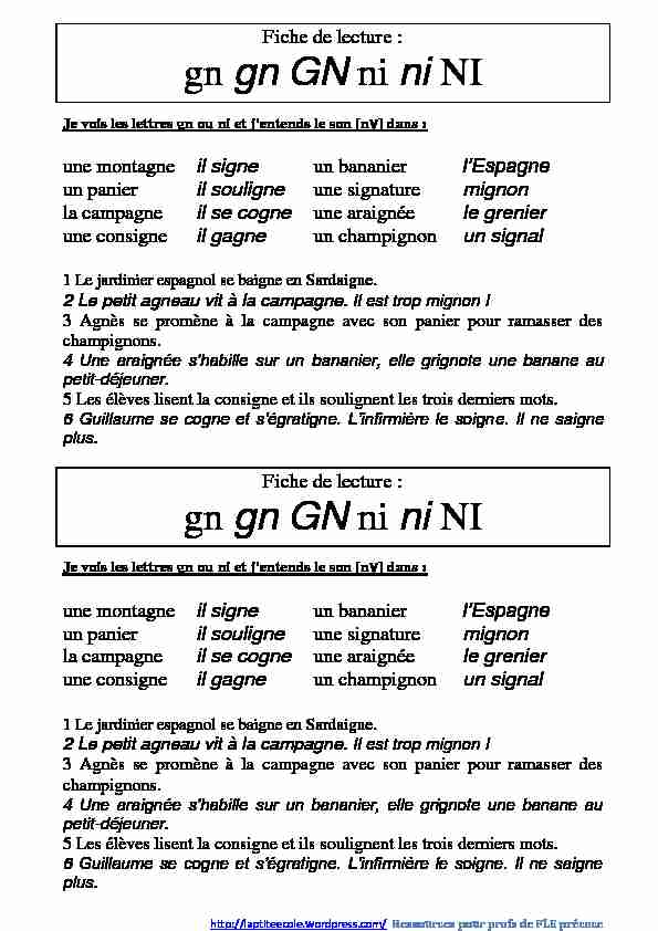 [PDF] fiche-de-lecture-le-son-gn1pdf - La ptite ecole du FLE