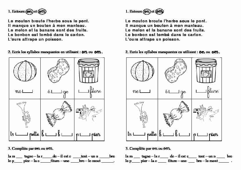[PDF] exercices on-om - Gomme & Gribouillages