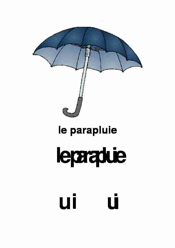 Le son ui - parapluie
