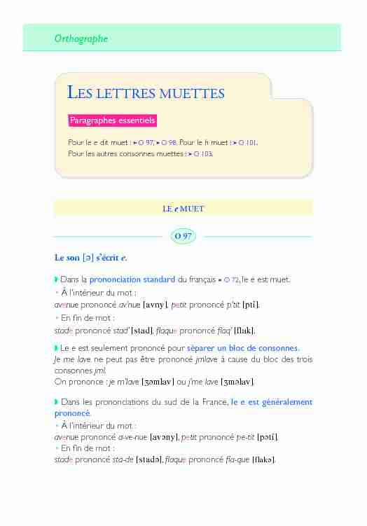 [PDF] LES LETTRES MUETTES - Annuaire des blogs du Lycée Français