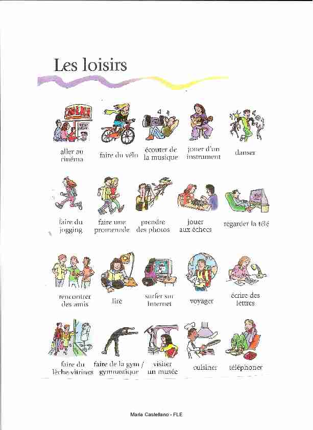 [PDF] Les loisirs - Documents Pour Les Cours De Fle