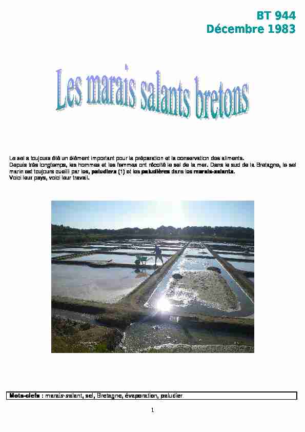 [PDF] Les marais salants bretons docpdf - ICEM - Pédagogie Freinet