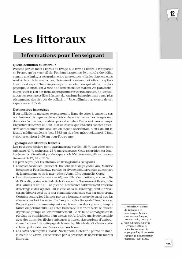 [PDF] Les littoraux