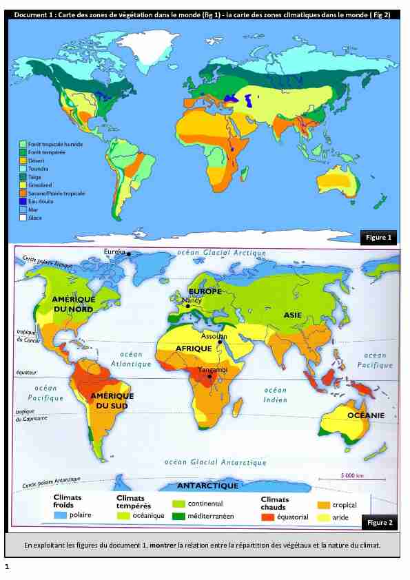 [PDF] la carte des zones climatiques dans le monde ( Fig 2) En - AlloSchool