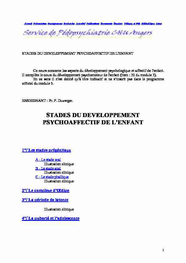 [PDF] stades du developpement psychoaffectif de lenfant