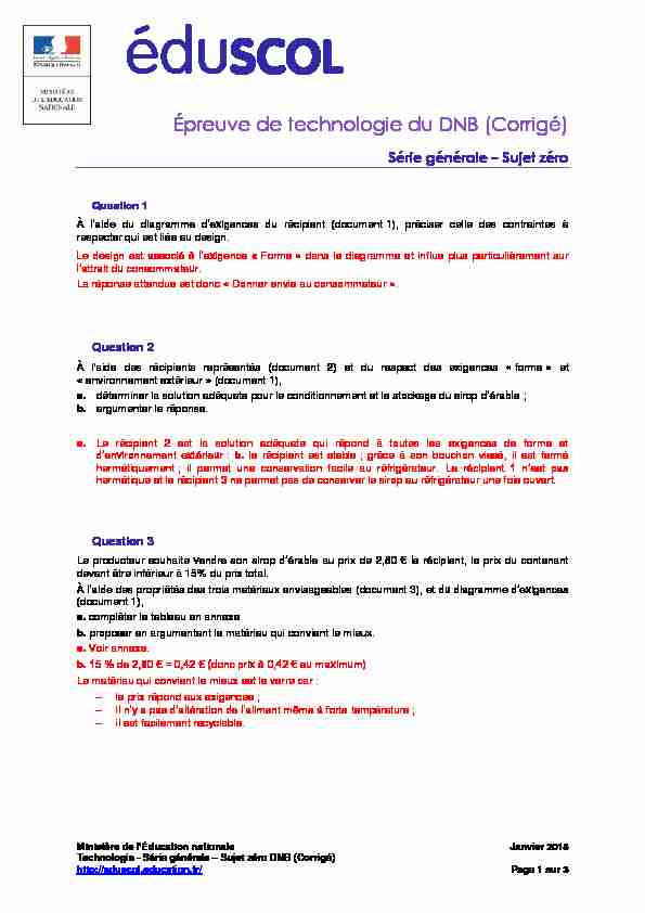 [PDF] Corrigé - éduSCOL - Ministère de lÉducation nationale