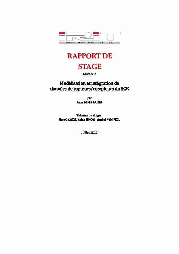 [PDF] RAPPORT DE STAGE  IRIT