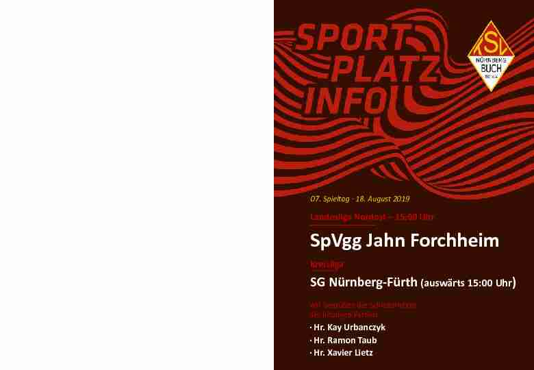 SpVgg Jahn Forchheim - tsv-buchde