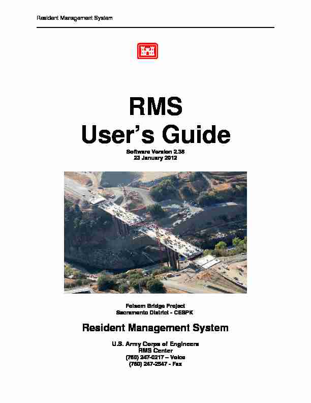 RMS User’s Guide