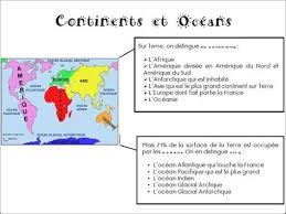 Évaluation géographie ce2 continents et océans