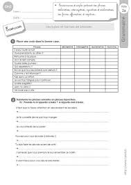 Types et formes de phrases exercices cm2 pdf