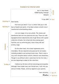 Formal and informal letter writing examples