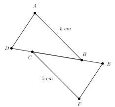 Cas disométries des triangles