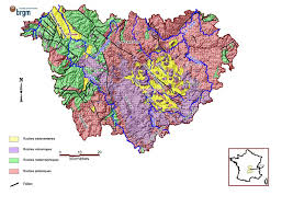 Carte géologique harmonisée du département de la Haute-Loire (43