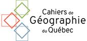 Cahiers de géographie du Québec - La formation territoriale du