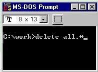 MS-DOS Command Examples