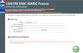Reconnaissance des diplômes étrangers Centre ENIC-NARIC France