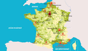 La France métropolitaine : les grandes agglomérations françaises.