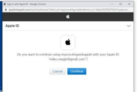 Using Google Sign in or your Apple ID to login to My.Scouting