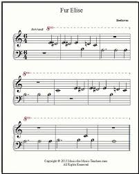 Fur elise sheet music with letters pdf